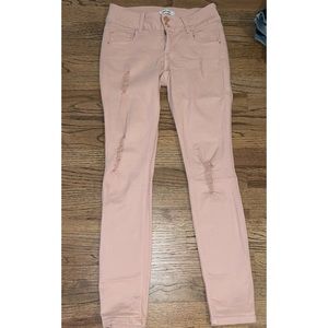 Pink jeans